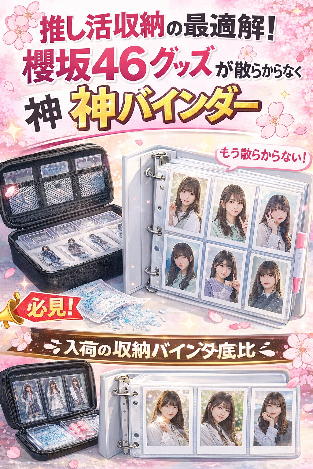 【全オタクに告ぐ】櫻坂46生写真・アクスタ収納の最適解｜部屋が散らかる原因は「愛が深すぎる」からじゃない！