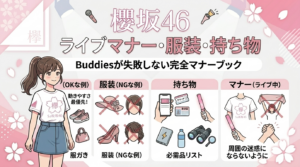 櫻坂46ライブの服装は何が正解？初心者が浮かない服・NGコーデ・季節別対策まとめ