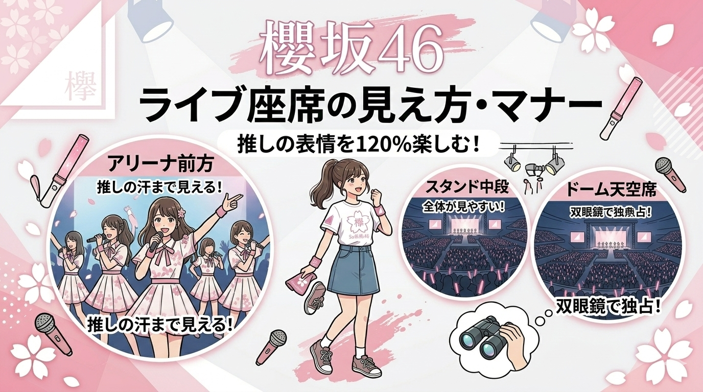 幕張メッセでの櫻坂46ライブと快適な双眼鏡利用法