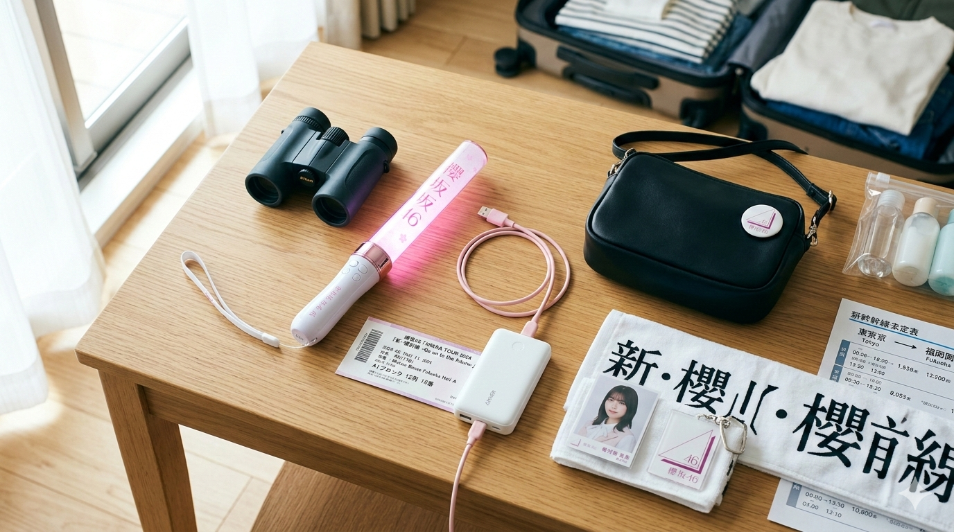 櫻坂46ライブで必要な持ち物ガイド（必読）