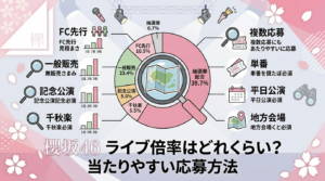 櫻坂46ライブ倍率はどれくらい？当たりやすい応募方法も解説